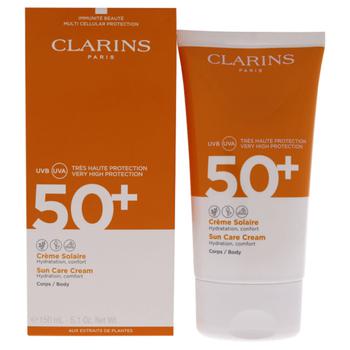 Clarins | Sun Care Cream SPF 50 by Clarins for Unisex - 5.1 oz Sunscreen商品图片,6.4折