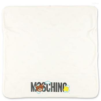 商品Moschino | Moschino Coperta Teddy Bear Bianca In Cotone,商家Italist,价格¥1014图片
