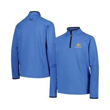 Under Armour | Big Boys Blue 2024 Presidents Cup Tee To Green Half Moons Raglan Quarter-Zip Pullover Jacket,商家Macy's,价格¥521