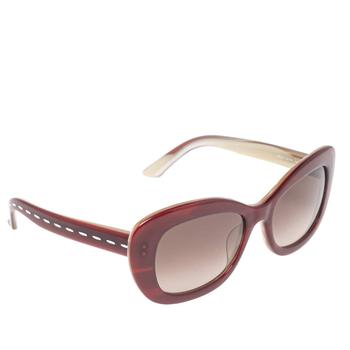 fendi眼镜价格, [二手商品] Fendi | Fendi Selleria Red/Off White FS 5216 Square Sunglasses商品图片 3.9折