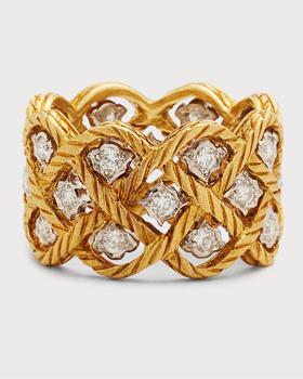 推荐18K Yellow Gold and White Gold Eternelle Ring, Size 7商品