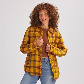 推荐Quilted Boyfriend Plaid Shirt Jacket - Women's商品