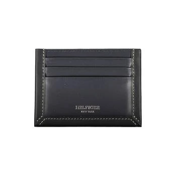 Tommy Hilfiger | Tommy Hilfiger Sleek Blue Leather Card Holder with Contrast Detail,商家Siebentaschen,价格¥424