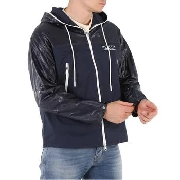 推荐Moncler Men's Navy Vaugirard Logo Hooded Jacket, Brand Size 2 (Medium)商品
