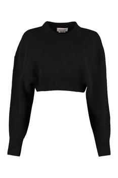 Alexander McQueen Cropped Crewneck Knitted Sweater product img