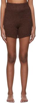 SKIMS | Brown Cozy Knit Boy Shorts商品图片,