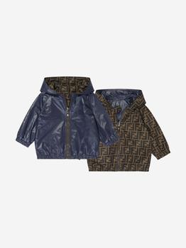 商品Fendi | Baby Boys Reversible FF K-Way Jacket in Blue,商家Childsplay Clothing,价格¥5116图片