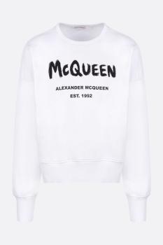 Alexander McQueen | ALEXANDER MCQUEEN 男士卫衣白色 701285-QTZ11-0900商品图片,独家减免邮费