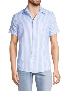 推荐4-Way Stretch Bengal Stripe Button Up Shirt商品