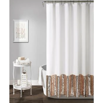 Lush Décor | Mermaid Sequins 72" x 72" Shower Curtain,商家Macy's,价格¥382
