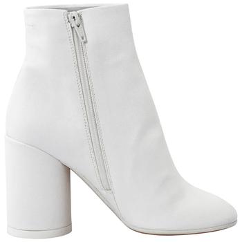 推荐MM6 Block Heel Ankle Boots in White, Brand Size 35 (US Size 5)商品