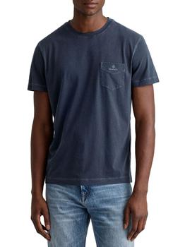 Gant是什么牌子, Gant | Gant Men's Blue Cotton T-Shirt商品图片 