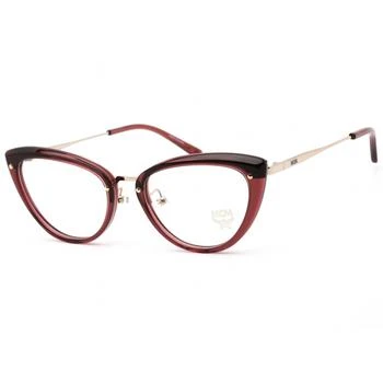 MCM | MCM Women's Eyeglasses - Clear Demo Lens Bordeaux Cat Eye Shape Frame | MCM2153 603 1.9折×额外9折x额外9折, 额外九折