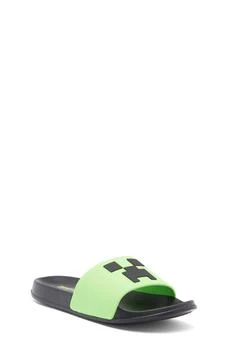 SG Footwear | x Minecraft® Kids' Creeper Slide Sandal,商家Nordstrom Rack,价格¥90