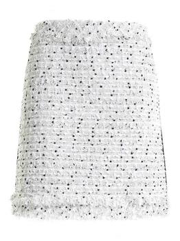 Karl Lagerfeld Paris | Karl Lagerfeld Bloucl © Skirt w/ Fringes商品图片,7折, 满$175享8.9折, 满折