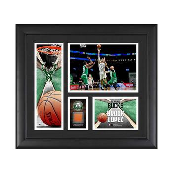 商品Fanatics Authentic | Brook Lopez Milwaukee Bucks Framed 15" x 17" Player Collage with a Piece of Team-Used Basketball,商家Macy's,价格¥615图片