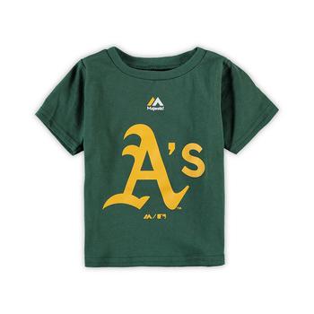 Majestic, Majestic | Infant Boys and Girls Green Oakland Athletics Large Logo T-shirt商品图片 7.4折