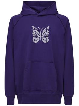 Needles代购, Needles | Oversize Logo Butterfly Jersey Hoodie商品图片 5.9折
