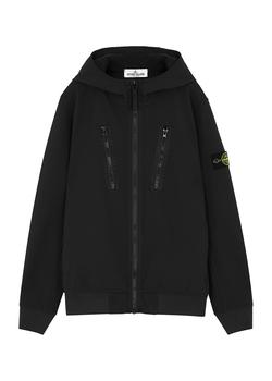 加拿大stone island jacket, Stone Island | KIDS Black hooded softshell jacket (10-12 years)商品图片 