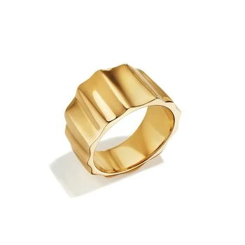 SOKO | 24K Gold-Plated Fuliwa Band Ring,商家Macy's,价格¥734