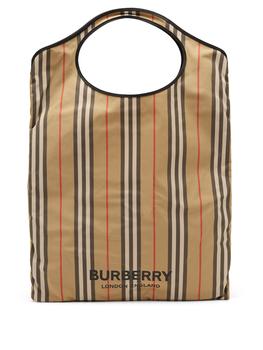 burberry tote, Burberry | Icon-stripe recycled-fibre tote bag商品图片 