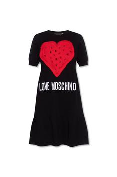 Love Moschino | Love Moschino Logo Intarsia Mini Knitted Dress商品图片,5.3折, 独家减免邮费