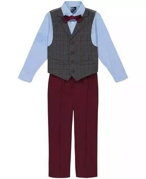 Nautica | Toddler and Little Boys Deco Plaid Duo Vest, 4-Piece Set,商家Macy's,价格¥332