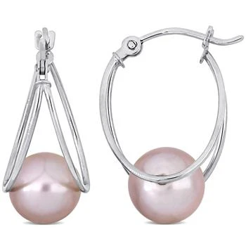 Mimi & Max | Mimi & Max 8-8.5mm Pink Cultured Freshwater Pearl Drop Earrings in 10k White Gold 3.9折, 独家减免邮费