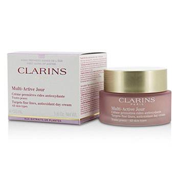 娇韵诗面霜系列, Clarins | Clarins 206175 1.6 oz Multi-Active Day Targets Fine Lines Antioxidant Day Cream for All Skin Types商品图片 8.7折