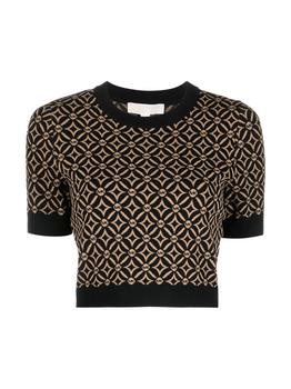 Michael Kors | MICHAEL Michael Kors Mk Logo Tie Short Sleeved Crew Neck商品图片,