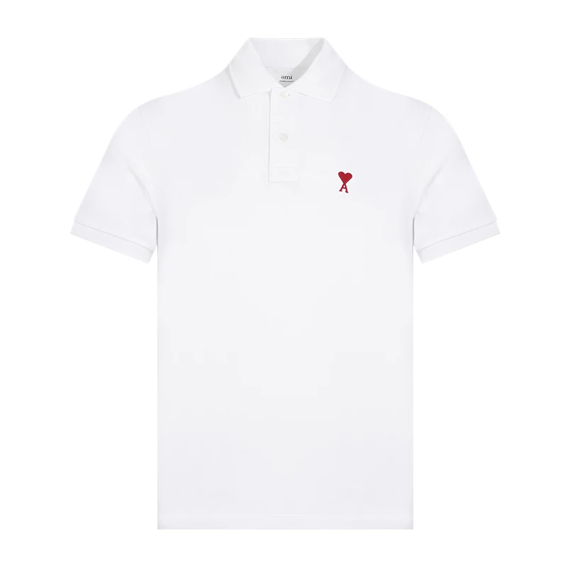 AMI | AMIPARIS Logo字母印花Polo领修身短袖Polo衫 男女同款,商家C-L'Amour,价格¥745