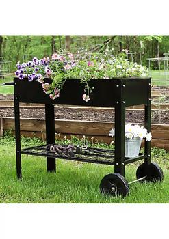商品43 in Galvanized Steel Mobile Raised Garden Bed Cart - Black,商家Belk,价格¥889图片