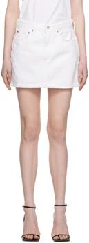 AGOLDE | White Liv Denim Miniskirt 5.1折