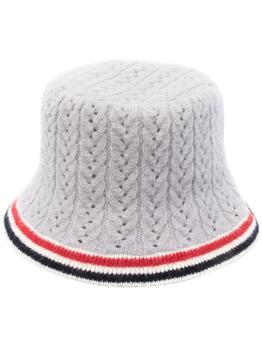 Thom Browne | THOM BROWNE Knit logo bucket hat商品图片,6.6折