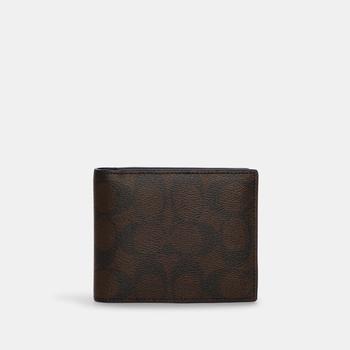 coach山茶花男包, Coach | Coach Outlet 3 In 1 Wallet In Blocked Signature Canvas商品图片 4.3折
