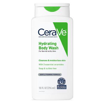 CeraVe | Body Wash for Dry Skin, Hydrating Body Wash with Hyaluronic Acid, Sulfate Free商品图片,第2件5折, 满$60享8折, 独家减免邮费, 满折, 满免