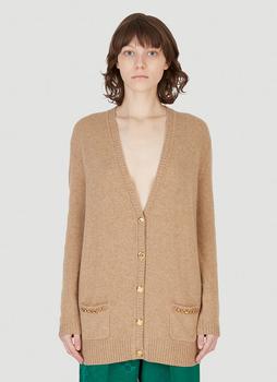 推荐Chain Trim Cardigan in Camel商品