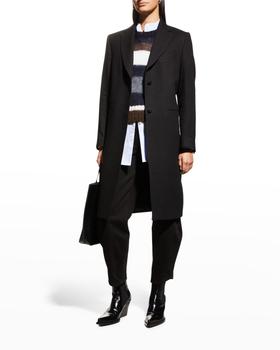 推荐Auriane Long Single-Breasted Wool Coat商品