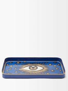 商品Les Ottomans | Eye hand-painted metal tray,商家MATCHESFASHION,价格¥689图片