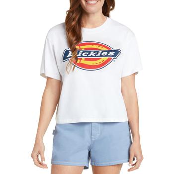 迪克斯衣服, DICKIES | Dickies Womens Cropped Logo Graphic T-Shirt商品图片 4.7折