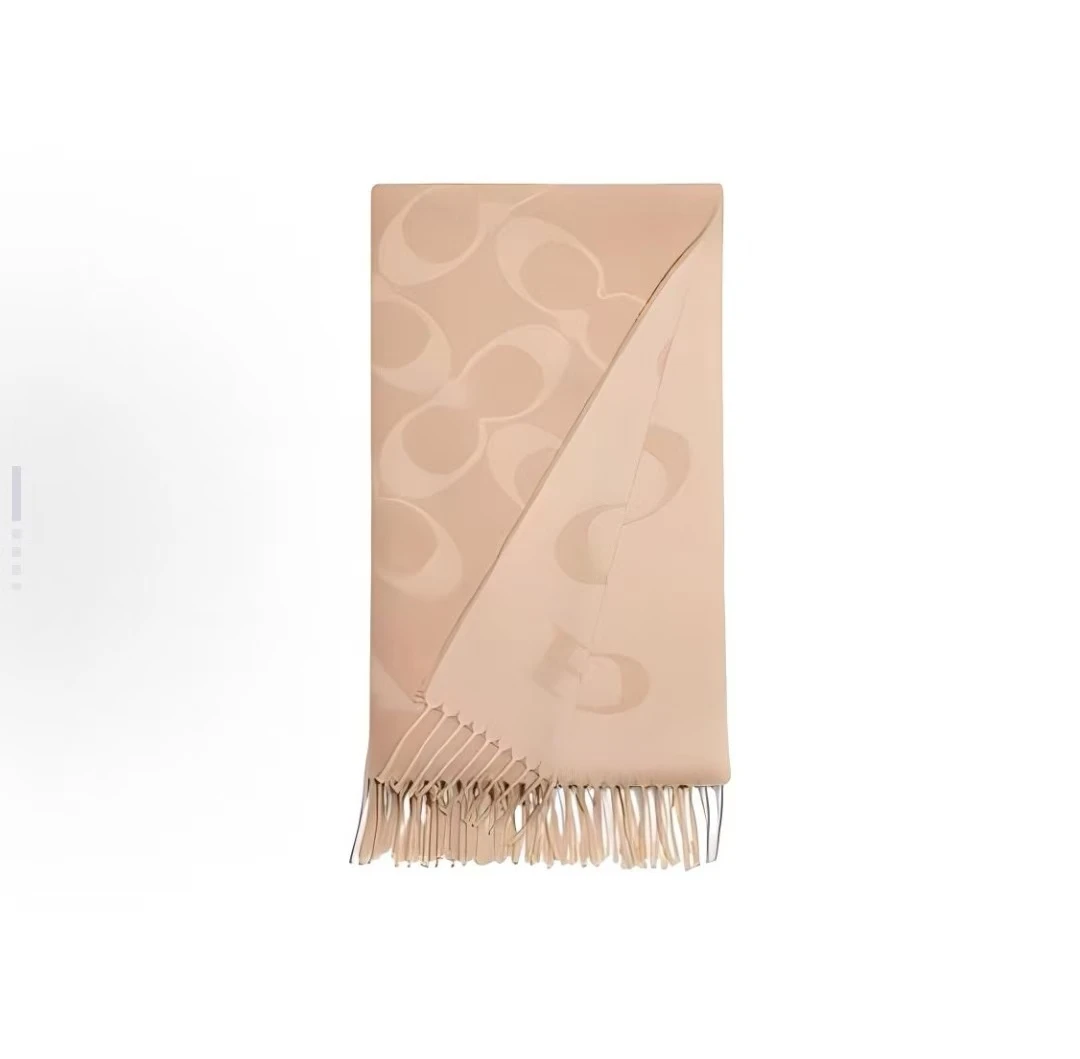 Coach | 季末清仓！！！COACH蔻驰 Signature C 保暖绵羊毛长款流苏  围巾 男女同款情侣款  驼色,商家Martin 9,价格¥732