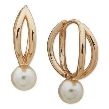 Anne Klein | Gold-Tone Imitation Pearl Drop Clip On Earrings 5折, 独家减免邮费