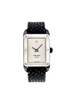 Tom Ford | No.003 31MM Stainless Steel & Braided Leather Strap Watch,商家Saks OFF 5TH,价格¥3360