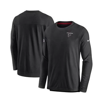 NIKE | Men's Black Atlanta Falcons Sideline Lockup Performance Long Sleeve T-shirt 