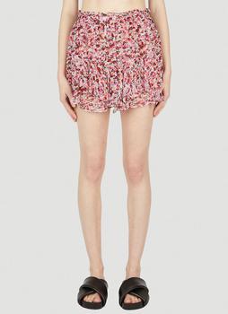 推荐Sornel Floral Mini Skirt in Pink商品