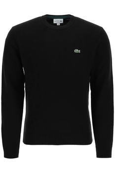 推荐Lacoste regular fit wool sweater with logo商品