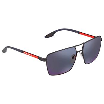 Prada | Dark Grey AR Rectangular Men's Sunglasses PS 50WS UR701G 59商品图片,3折