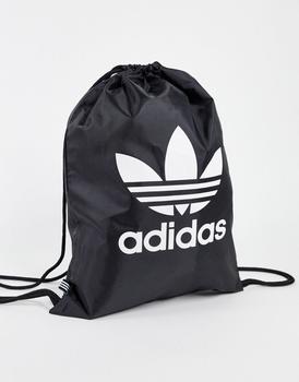 推荐adidas Originals adicolor drawtring backpack in black商品