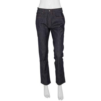 product Burberry Ladies Indigo Straight Fit Cotton Denim Jeans image