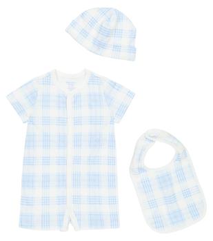 推荐Baby cotton onesie, bib and beanie set商品